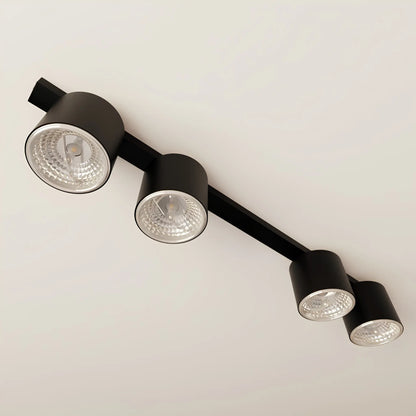 Emibig Nano Taklampa 4-ljus 90x11,5 cm, Svart