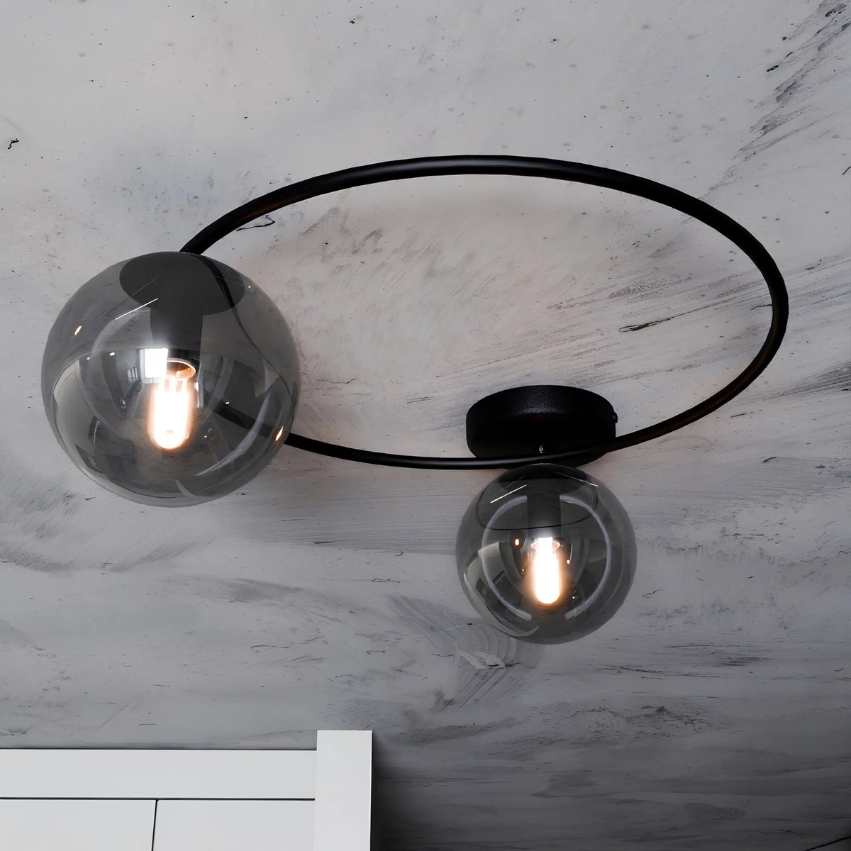 Emibig Sopra Taklampa 2-ljus Ø47 cm, Svart