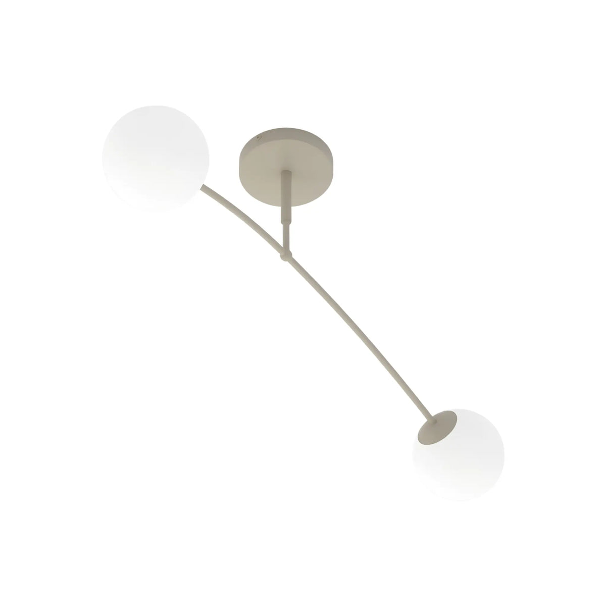 Emibig Pregos Taklampa 2-ljus 60x14 cm, Beige