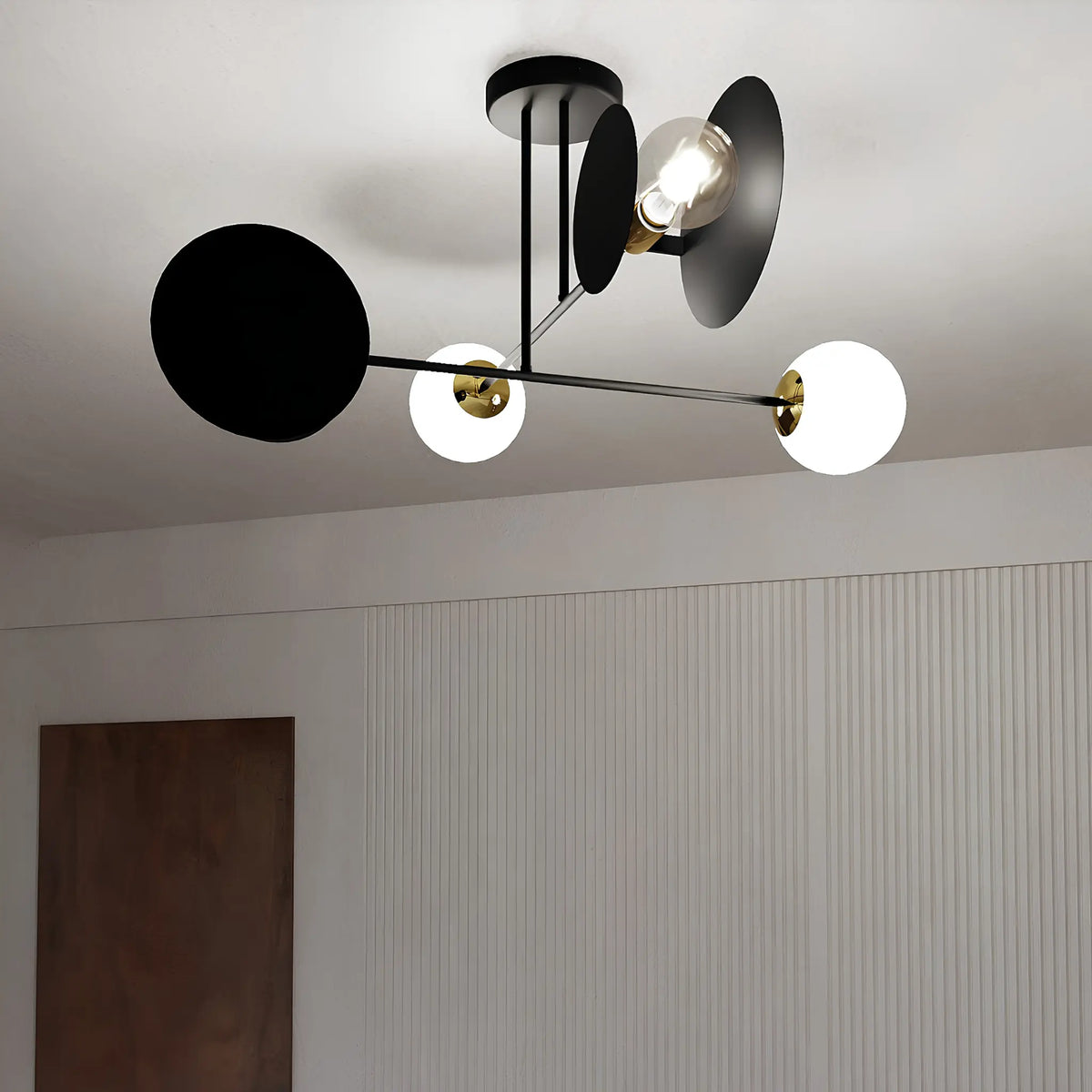 Emibig Minerva Taklampa 2-ljus Ø80 cm, Svart