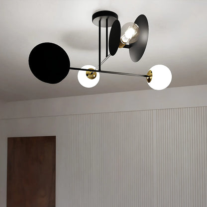 Emibig Minerva Taklampa 2-ljus Ø80 cm, Svart