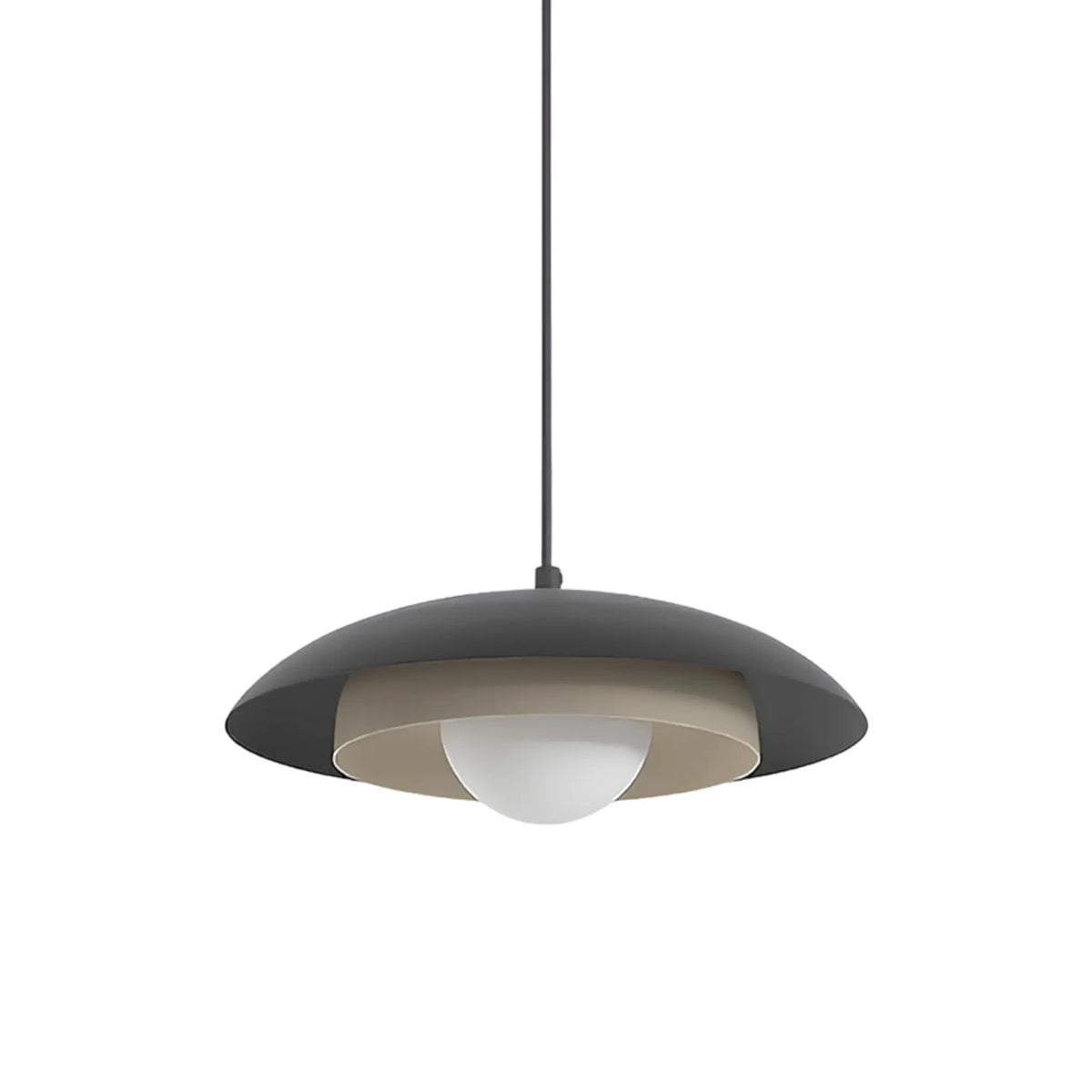 Emibig Skin Pendellampa Ø30 cm, Svart/Beige
