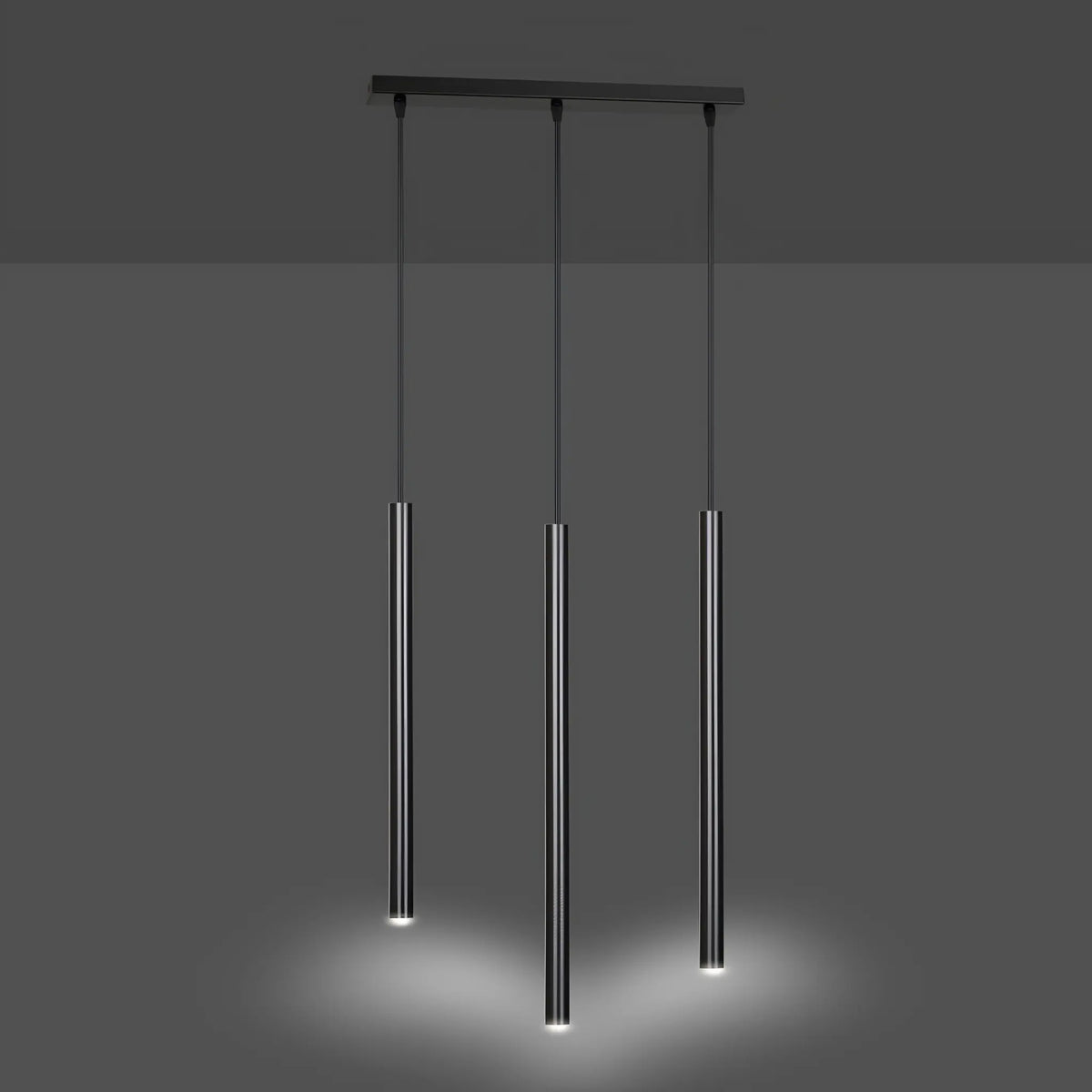 Emibig Selter Pendellampa 3-ljus 45x6 cm, Svart