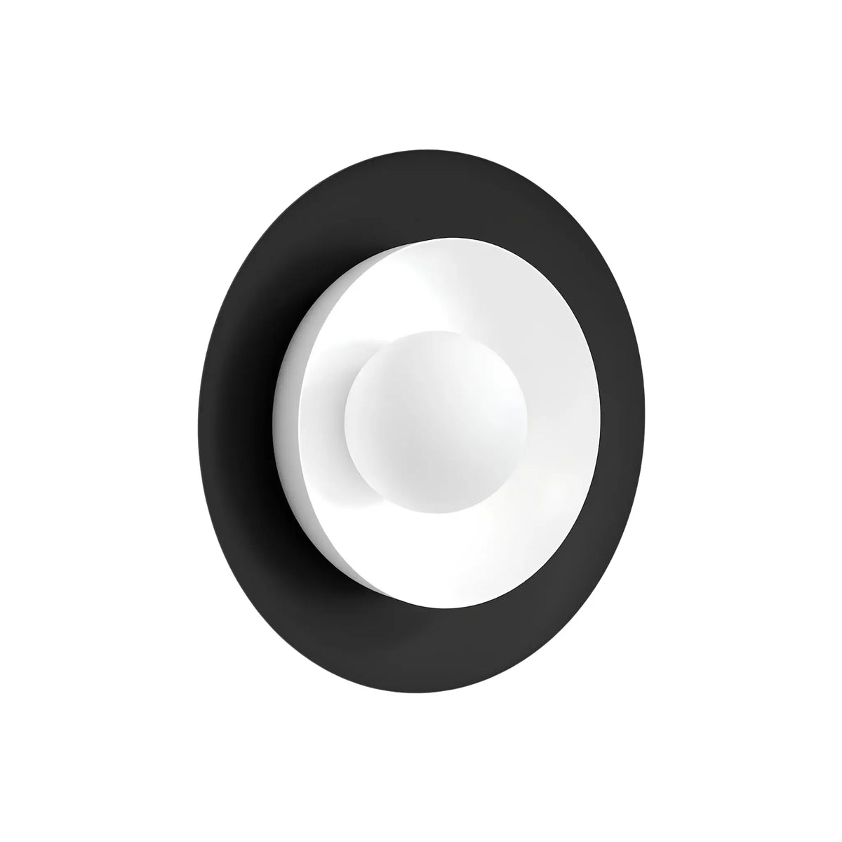 Emibig Poppi Vägglampa 30x30 cm, Svart/Vit