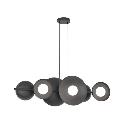 Emibig Volum Pendellampa 6-ljus 100x23 cm, Svart