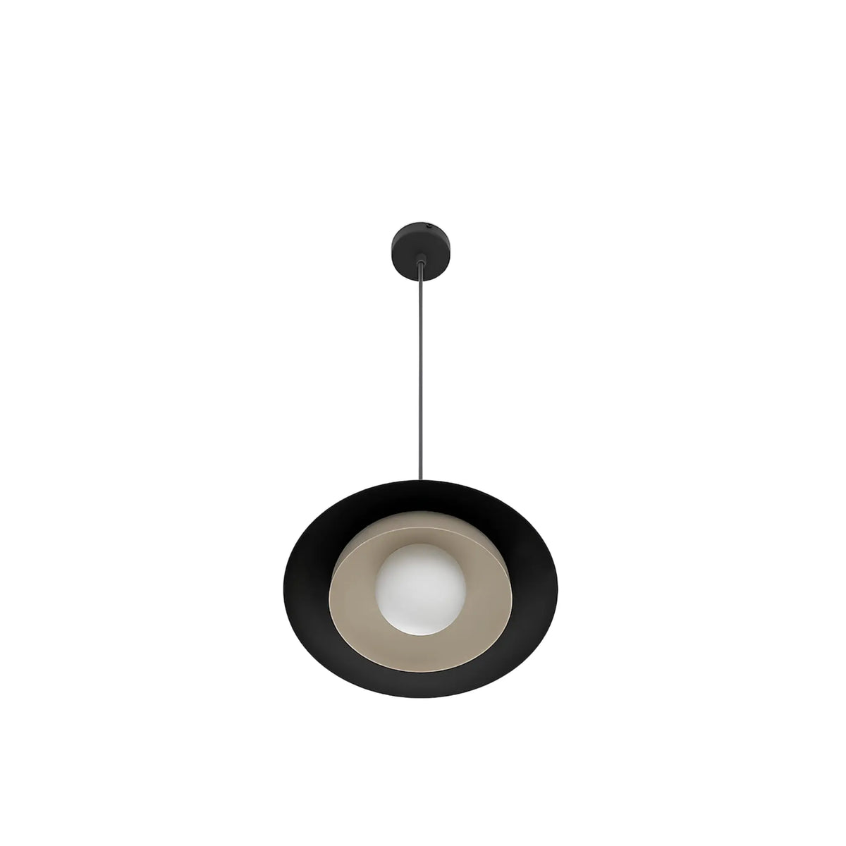 Emibig Skin Pendellampa Ø30 cm, Svart/Beige