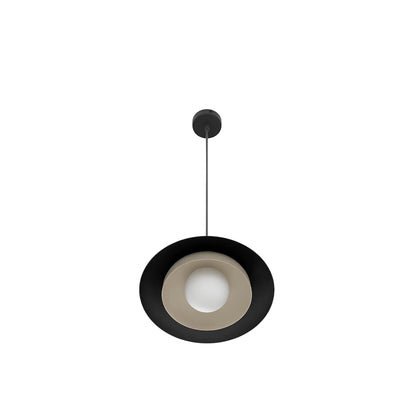 Emibig Skin Pendellampa Ø30 cm, Svart/Beige
