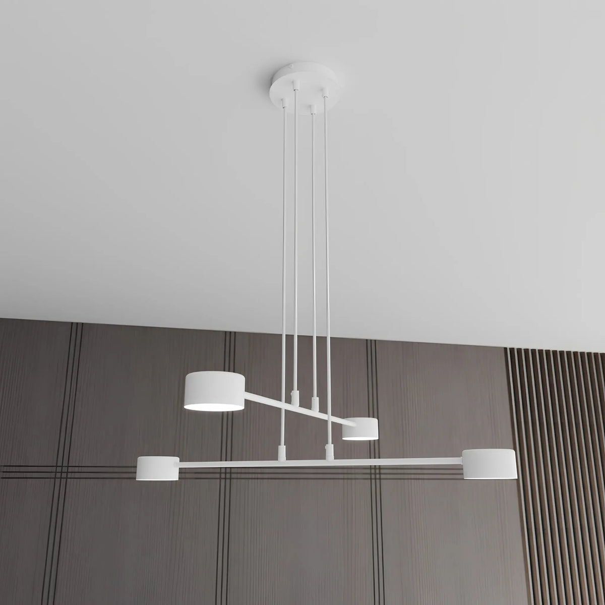 Emibig Modus Pendellampa 5-ljus Ø70 cm, Vit