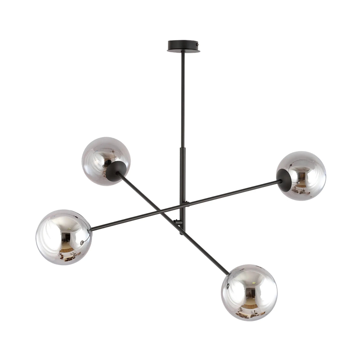Emibig Linear Pendellampa 4-ljus Ø102 cm, Svart