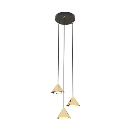 Emibig Elit Pendellampa 3-ljus Ø20 cm, Guld/Svart