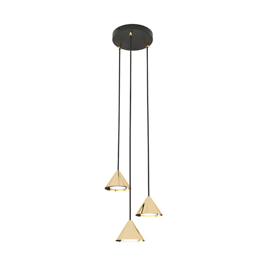 Emibig Elit Pendellampa 3-ljus Ø20 cm, Guld/Svart