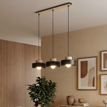 Emibig Kivi Pendellampa 3-ljus 73x20 cm, Svart