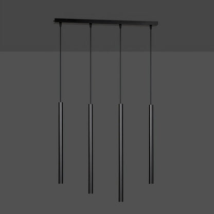 Emibig Selter Pendellampa 4-ljus 60x6 cm, Svart