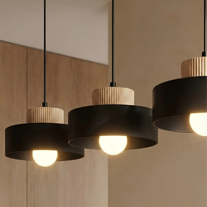 Emibig Kivi Pendellampa 3-ljus 73x20 cm, Svart
