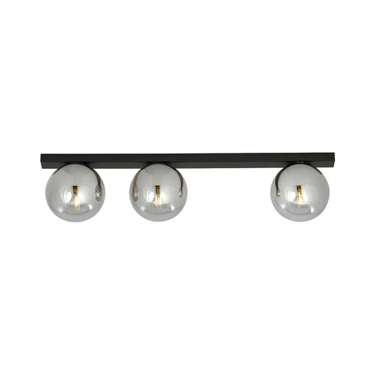 Emibig Fit Taklampa 3-ljus 70x14 cm, Svart