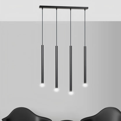 Emibig Selter Pendellampa 4-ljus 60x6 cm, Svart