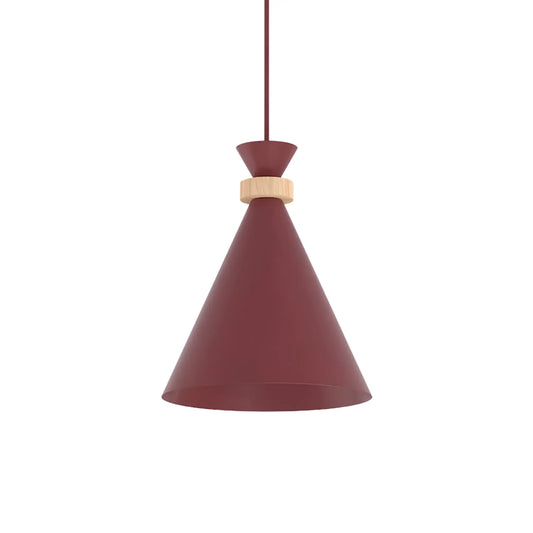 Emibig Zero Pendellampa Ø23 cm, Vinröd