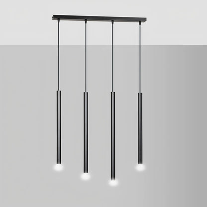 Emibig Selter Pendellampa 4-ljus 60x6 cm, Svart