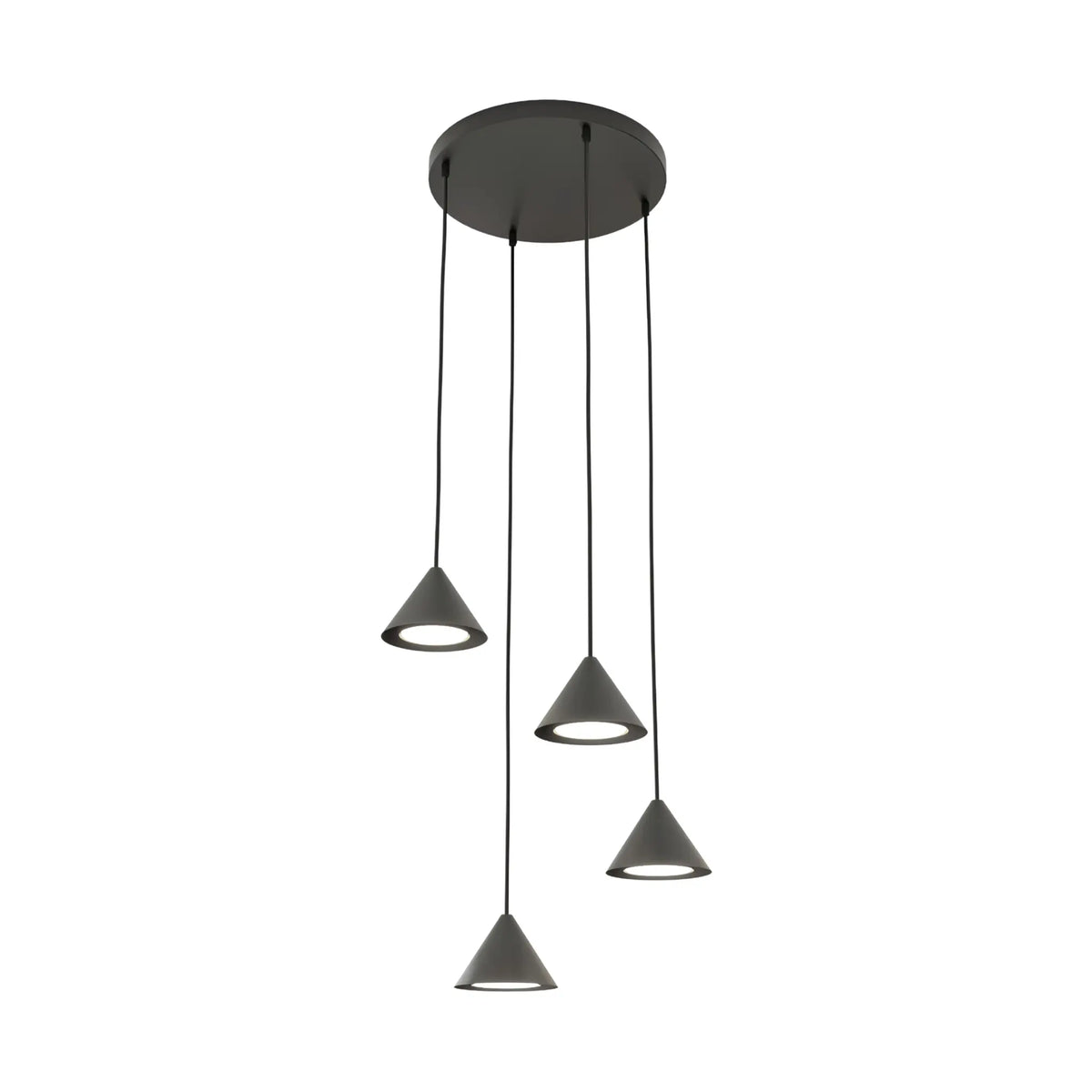 Emibig Elit Pendellampa 4-ljus Ø30 cm, Svart