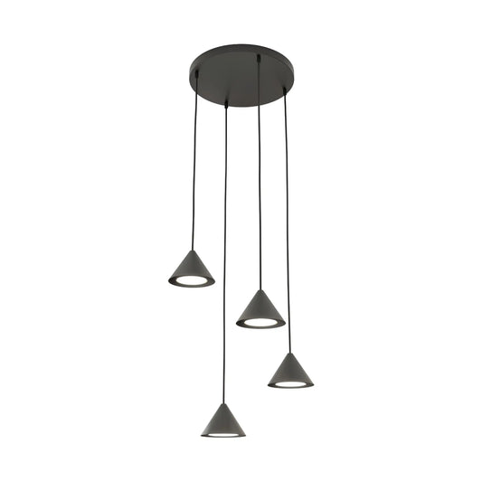 Emibig Elit Pendellampa 4-ljus Ø30 cm, Svart