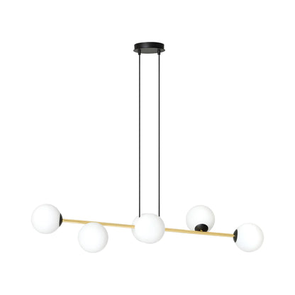 Emibig Gravity Pendellampa 6-ljus 110x29 cm, Svart/Guld