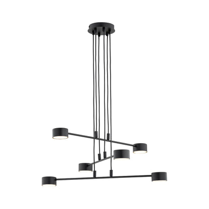 Emibig Modus Pendellampa 6-ljus Ø70 cm, Svart