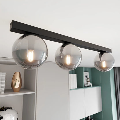 Emibig Fit Taklampa 3-ljus 70x14 cm, Svart