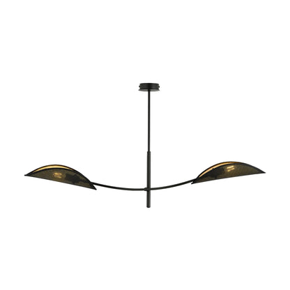 Emibig Lotus Taklampa 2-ljus 103x11 cm, Svart
