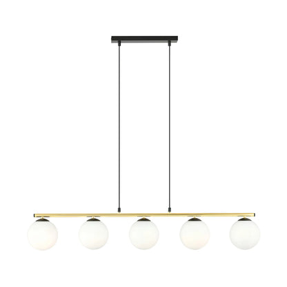 Emibig Allora Pendellampa 5-ljus 105x14 cm, Svart/Guld