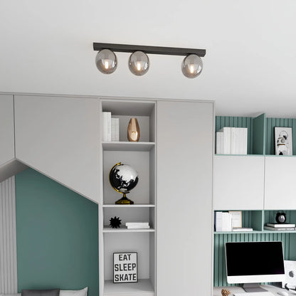 Emibig Fit Taklampa 3-ljus 70x14 cm, Svart