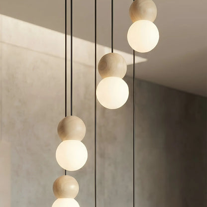 Emibig Loop Pendellampa 6-ljus Ø33 cm, Svart