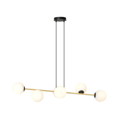 Emibig Gravity Pendellampa 6-ljus 110x29 cm, Svart/Guld