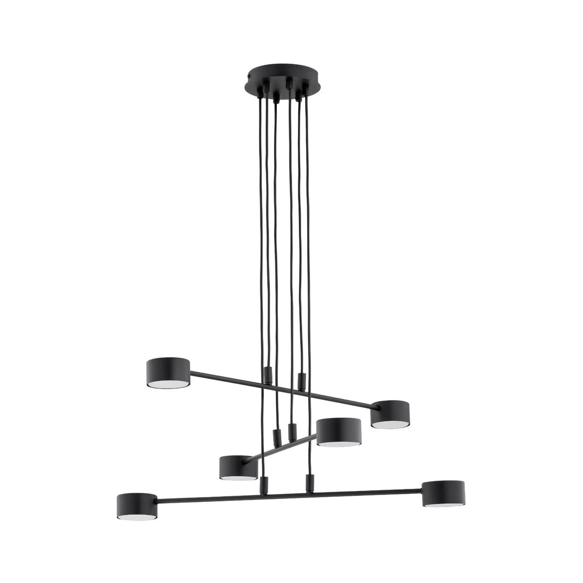 Emibig Modus Pendellampa 6-ljus Ø70 cm, Svart