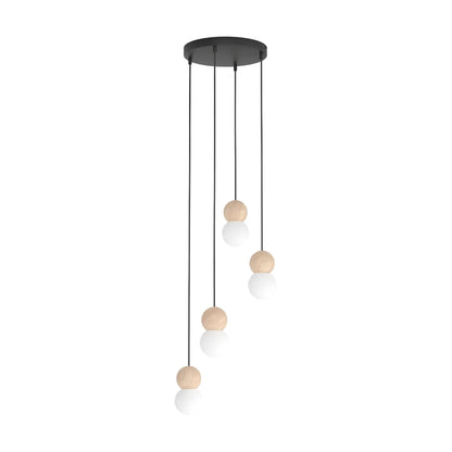 Emibig Loop Pendellampa 4-ljus Ø33 cm, Svart