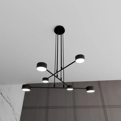 Emibig Modus Pendellampa 6-ljus Ø70 cm, Svart