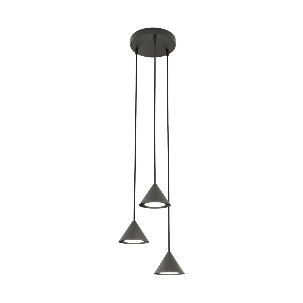 Emibig Elit Pendellampa 3-ljus Ø20 cm, Svart