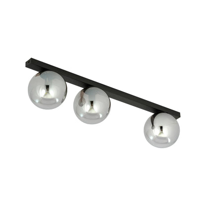 Emibig Fit Taklampa 3-ljus 70x14 cm, Svart