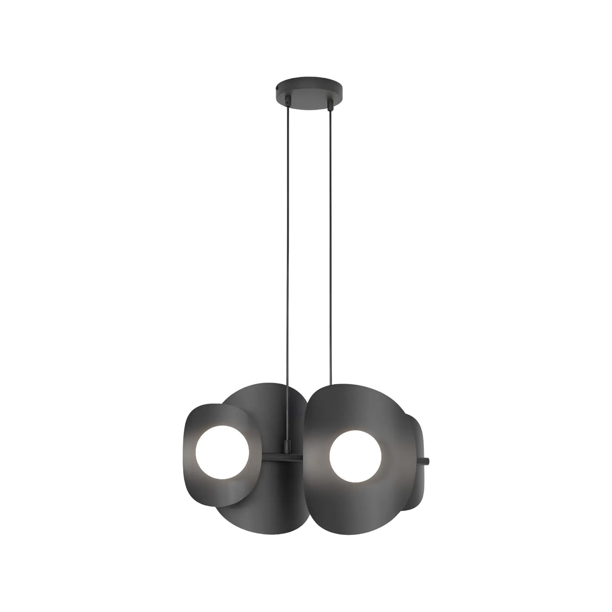 Emibig Elementi Pendellampa 4-ljus 54x23 cm, Svart