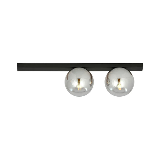 Emibig Fit Taklampa 2-ljus 60x14 cm, Svart
