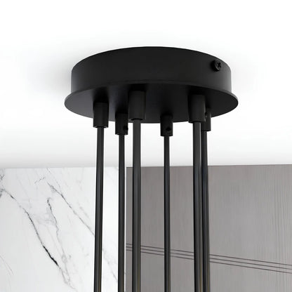 Emibig Modus Pendellampa 6-ljus Ø70 cm, Svart