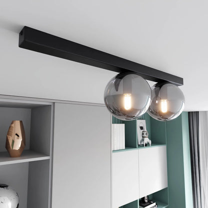 Emibig Fit Taklampa 2-ljus 60x14 cm, Svart