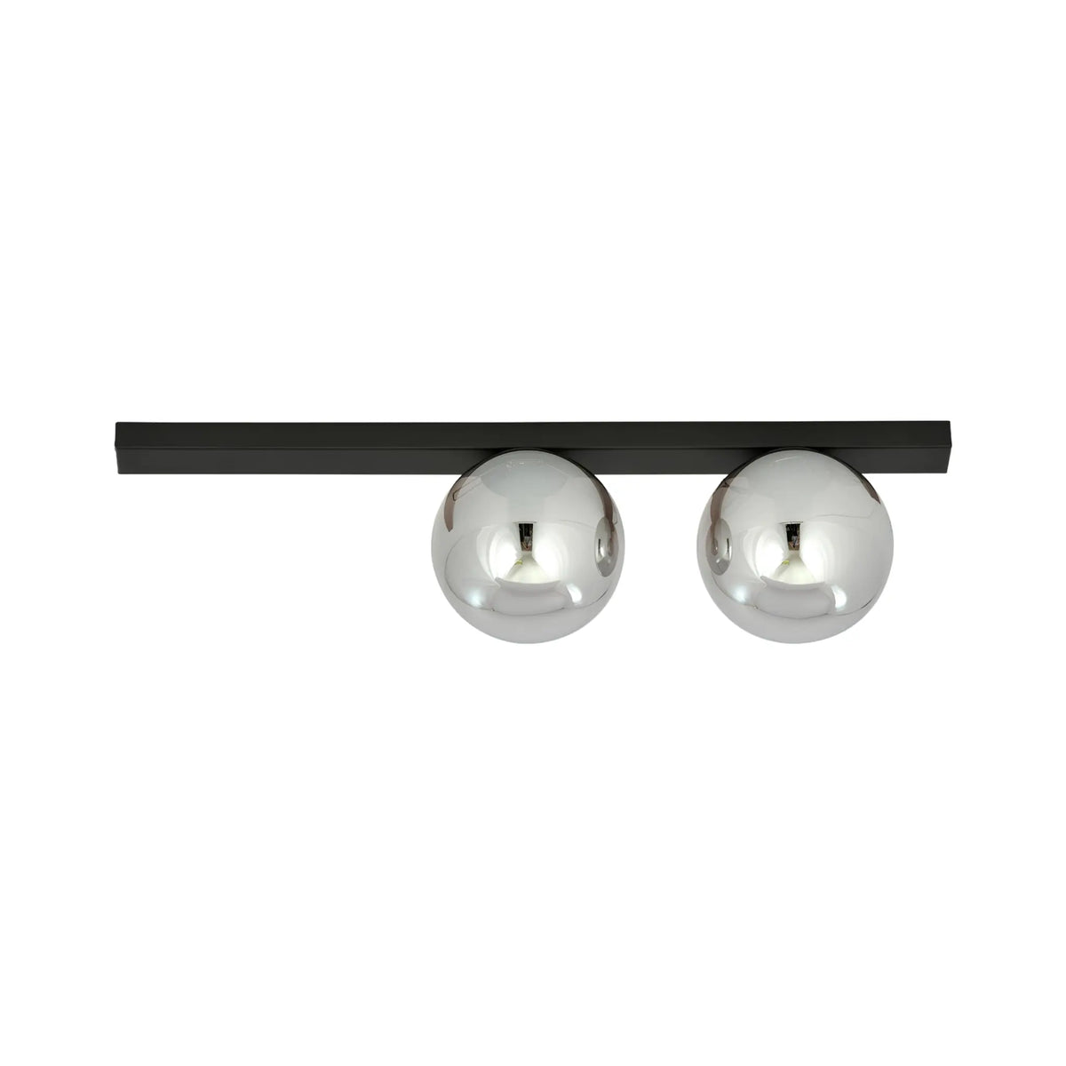 Emibig Fit Taklampa 2-ljus 60x14 cm, Svart
