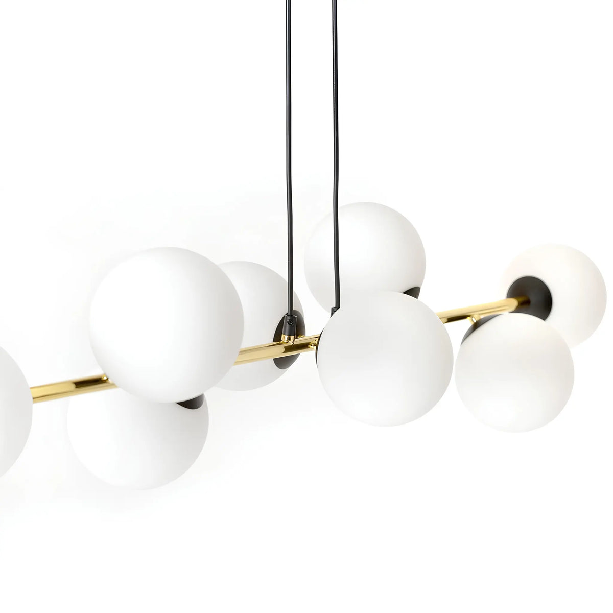 Emibig Gravity Pendellampa 6-ljus 110x29 cm, Svart/Guld