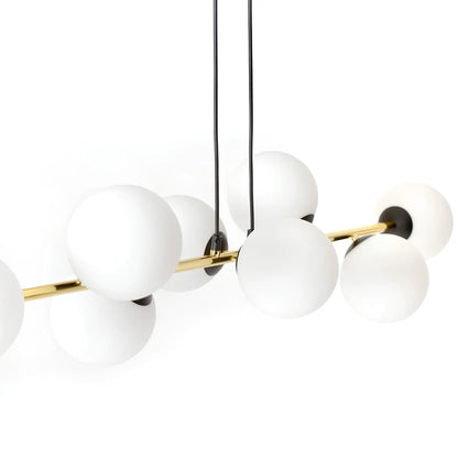 Emibig Gravity Pendellampa 6-ljus 110x29 cm, Svart/Guld