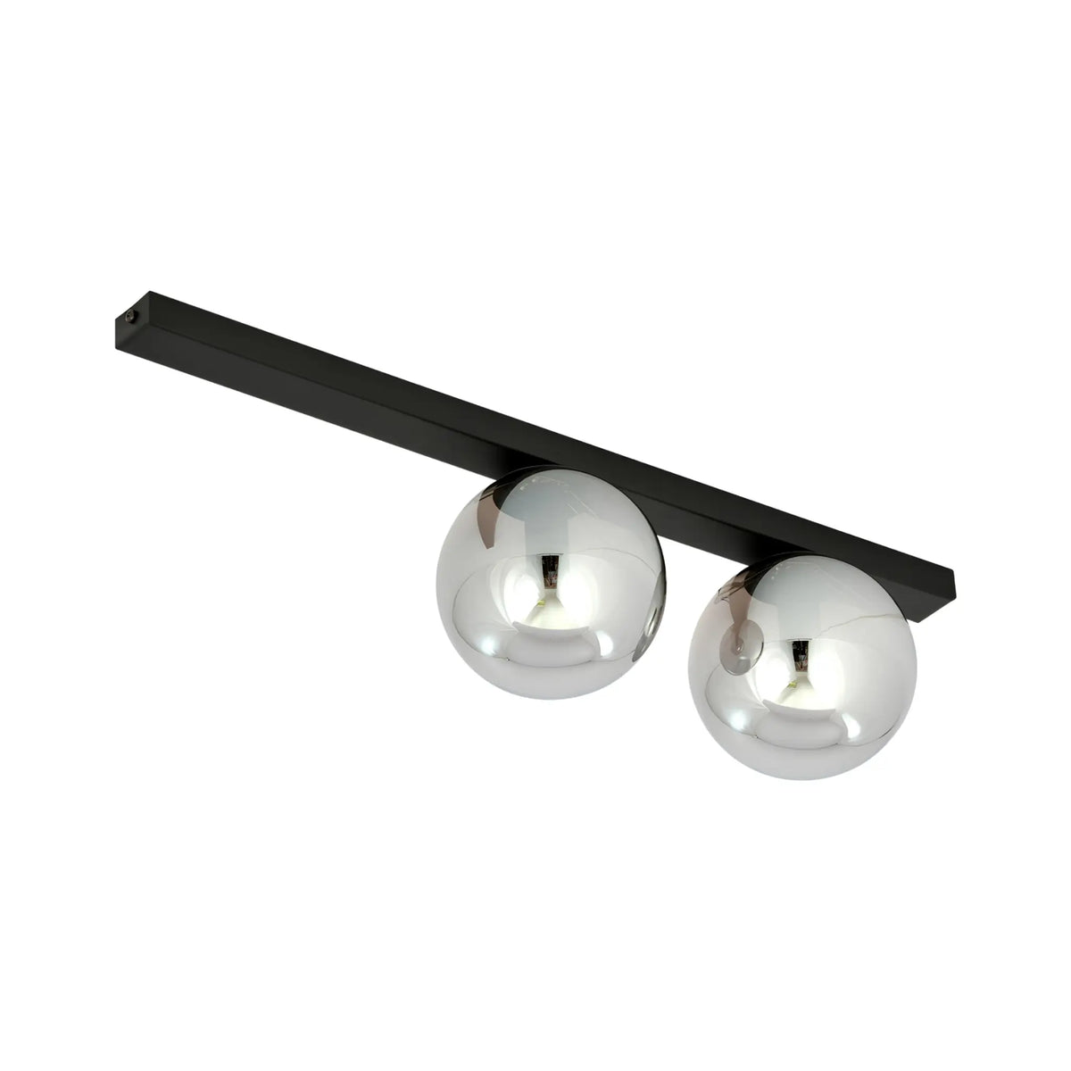 Emibig Fit Taklampa 2-ljus 60x14 cm, Svart
