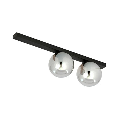 Emibig Fit Taklampa 2-ljus 60x14 cm, Svart