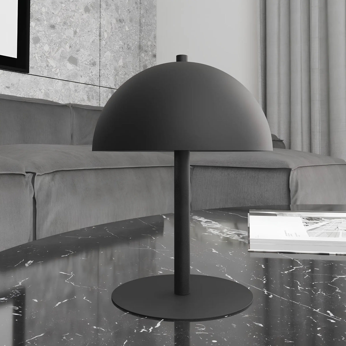 Emibig Mogu Bordslampa 2-ljus 18x24 cm, Svart