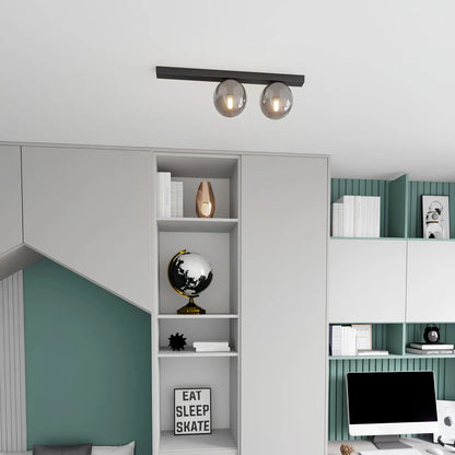 Emibig Fit Taklampa 2-ljus 60x14 cm, Svart