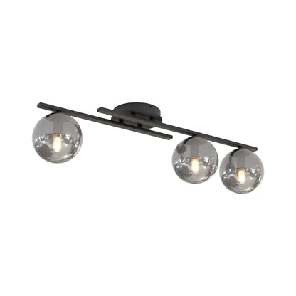 Emibig Kairo Taklampa 3-ljus 74x20 cm, Svart