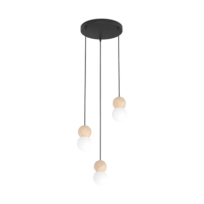 Emibig Loop Pendellampa 3-ljus Ø23 cm, Svart